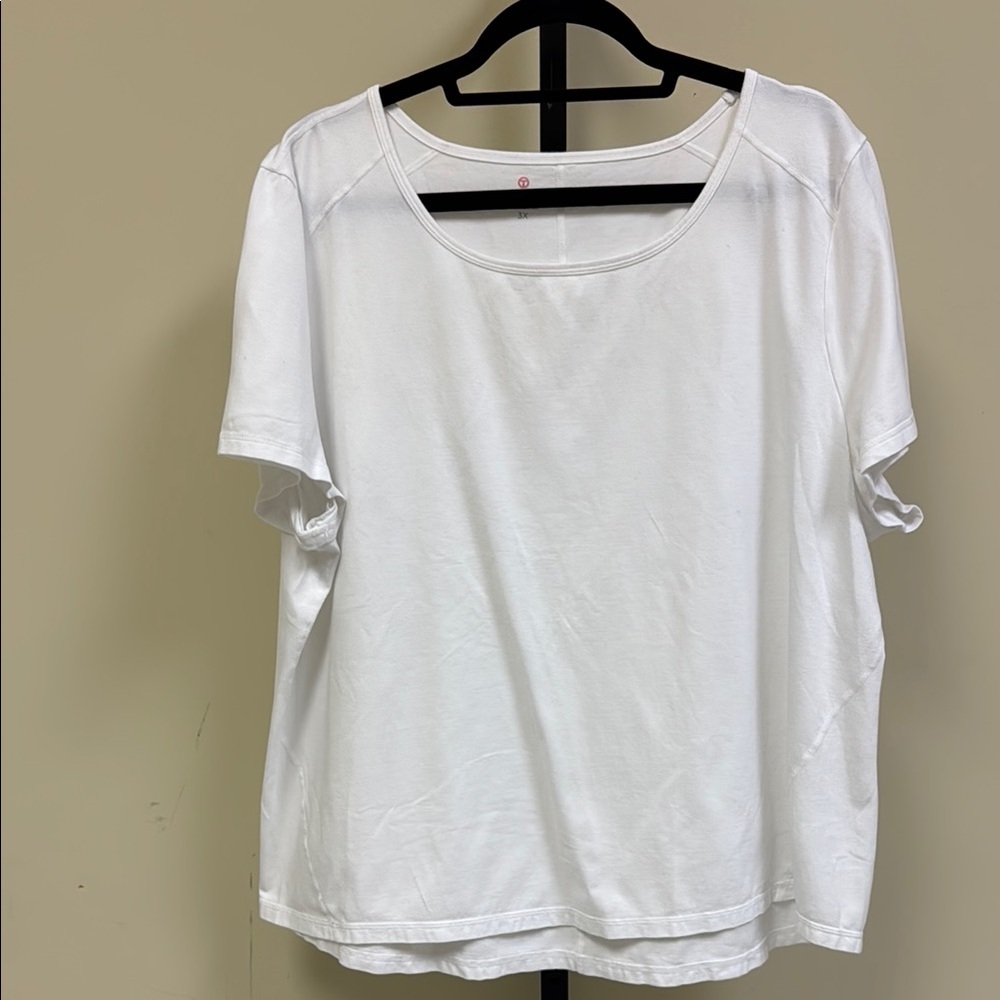 Talbots White Activewear Short Sleeve Tee